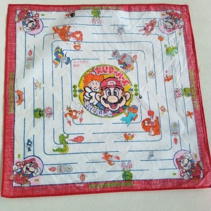 スーパーマリオ ハンカチ　マリオ　スーパーマリオブラザーズ