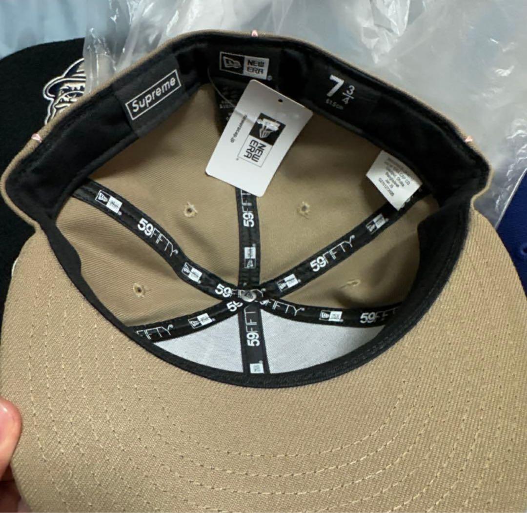 帽子 Supreme Piping Script Logo New Era \"Tan\"