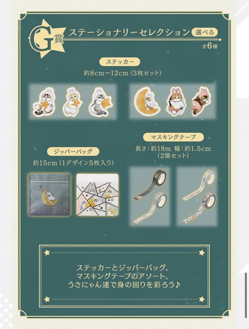 一番くじ　mofusand 1ロット