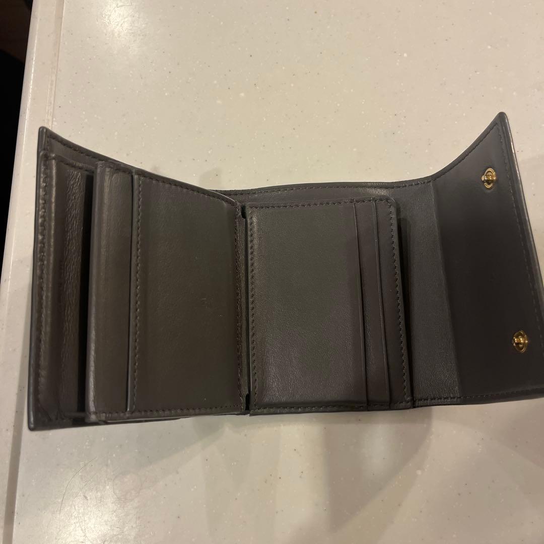 美品　CELINE グレー 三つ折り財布