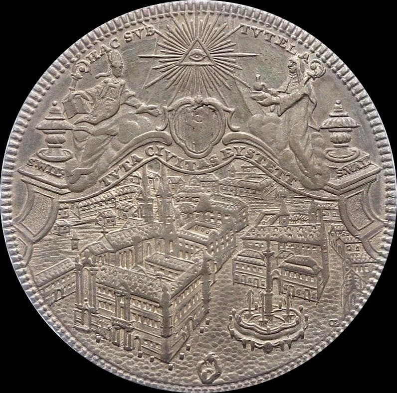 歴史的銀貨 1781年 神聖ローマ帝国　都市景観ターラー銀貨