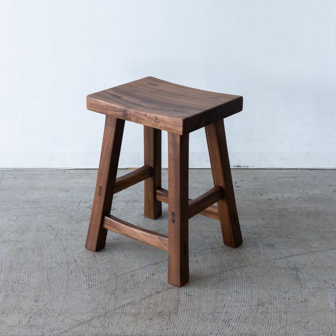 スツール 和組 クルミ / ウォールナット オイル仕上げ