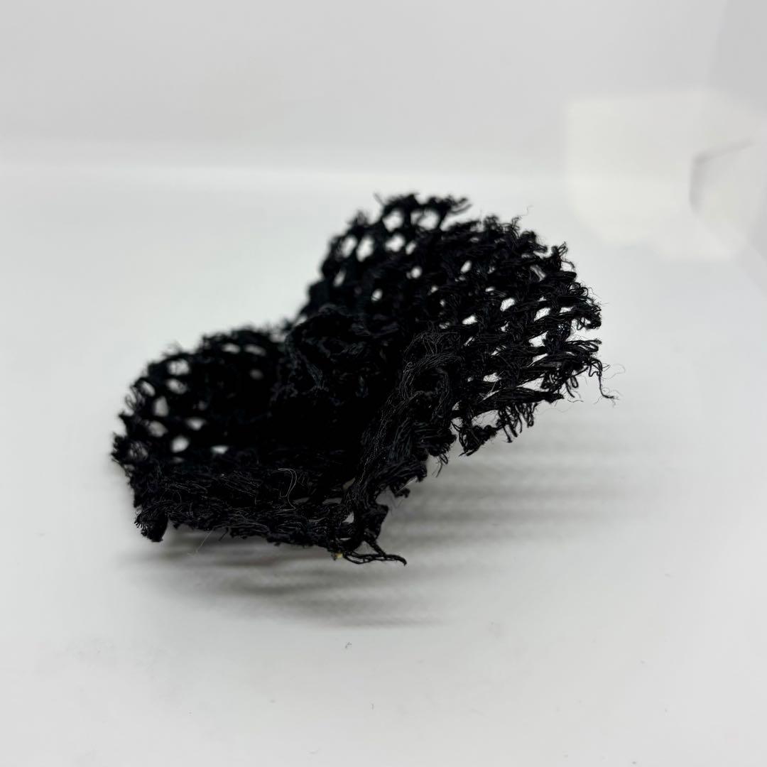 【シャネル】カメリア コサージュ ブローチ メッシュ 黒 入学式 お祝い 式典