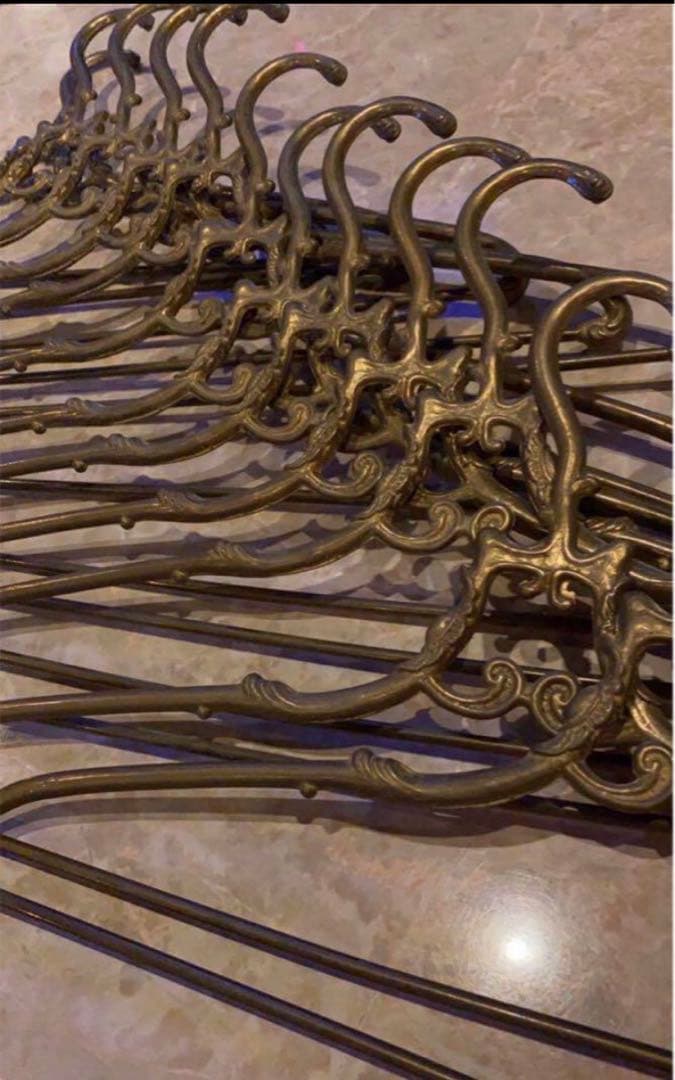 イタリア製　真鍮ハンガー　アンティーク Italian brass hanger