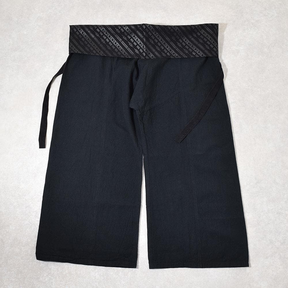 ソウソウ SOU・SOU 伊勢木綿 20/20 麻混 風靡 下 濡羽色 L