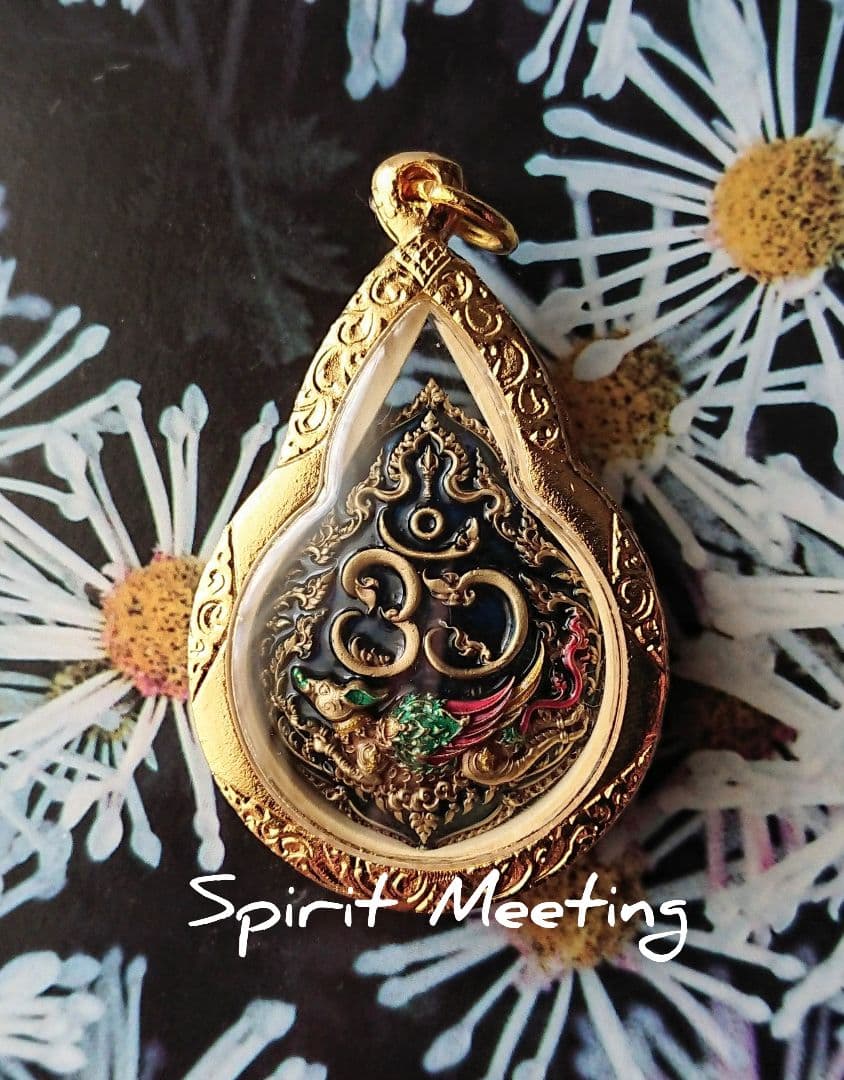 ルアンポーグン師の祝福　成功の神ガネーシャの芸術お守りB  プラクルアン　成功