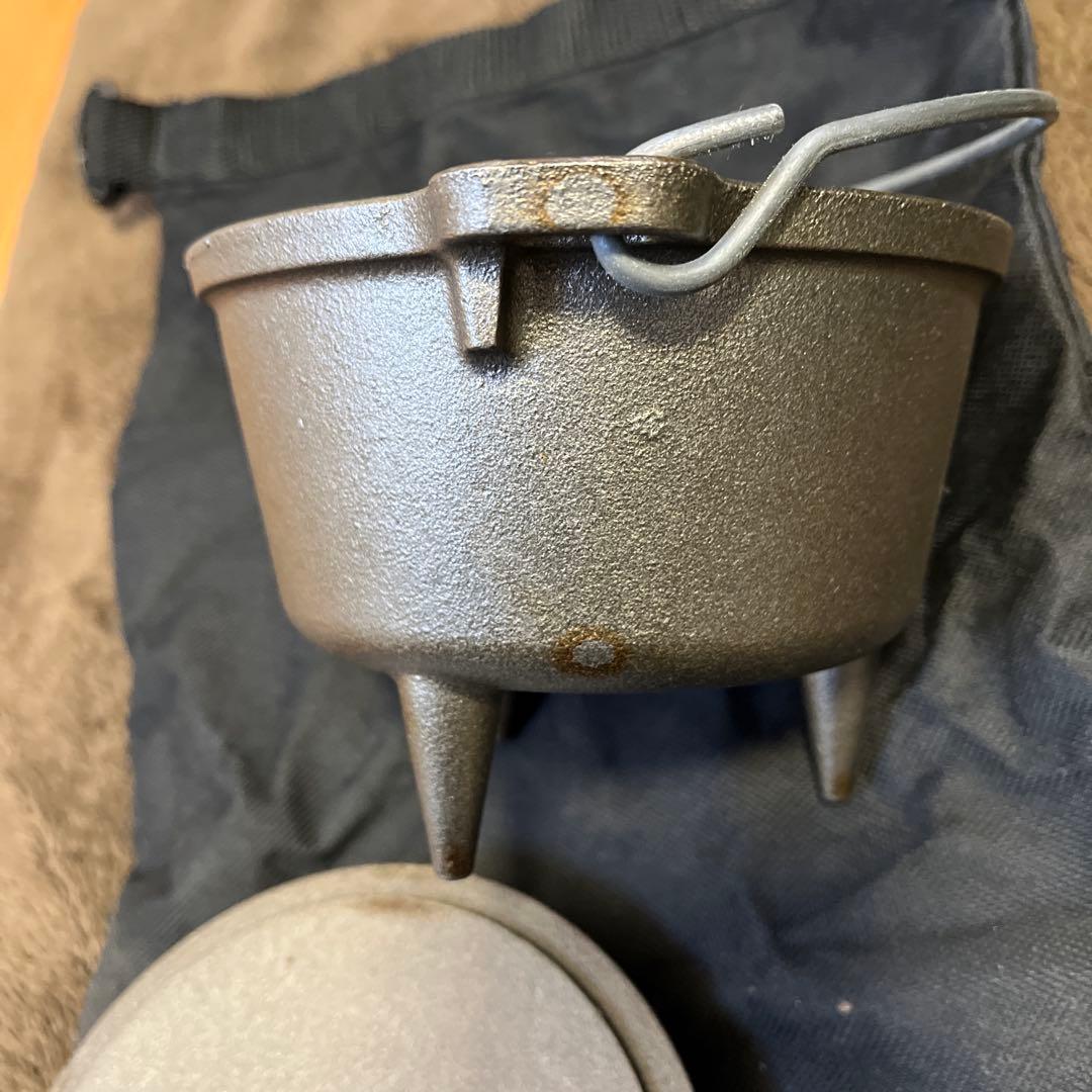 【未使用品】Lodgeダッチオーブン 5inch 5インチ おまけ ロッヂロッジ