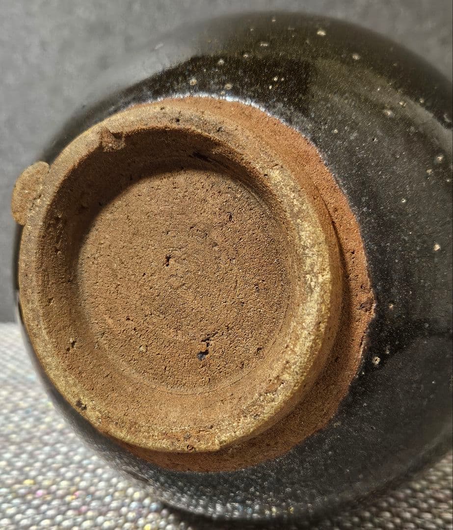 古代中国陶器　明代明朝　磁州窯系 徳利　瓶　壺　花入れ　茶道具　高さ19.5cm