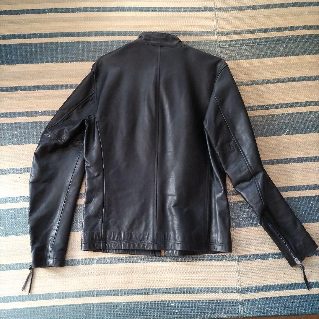 ミ*コ様 【美品】ハロルズギア 馬革 ライダースジャケット ブラック サイズ L
