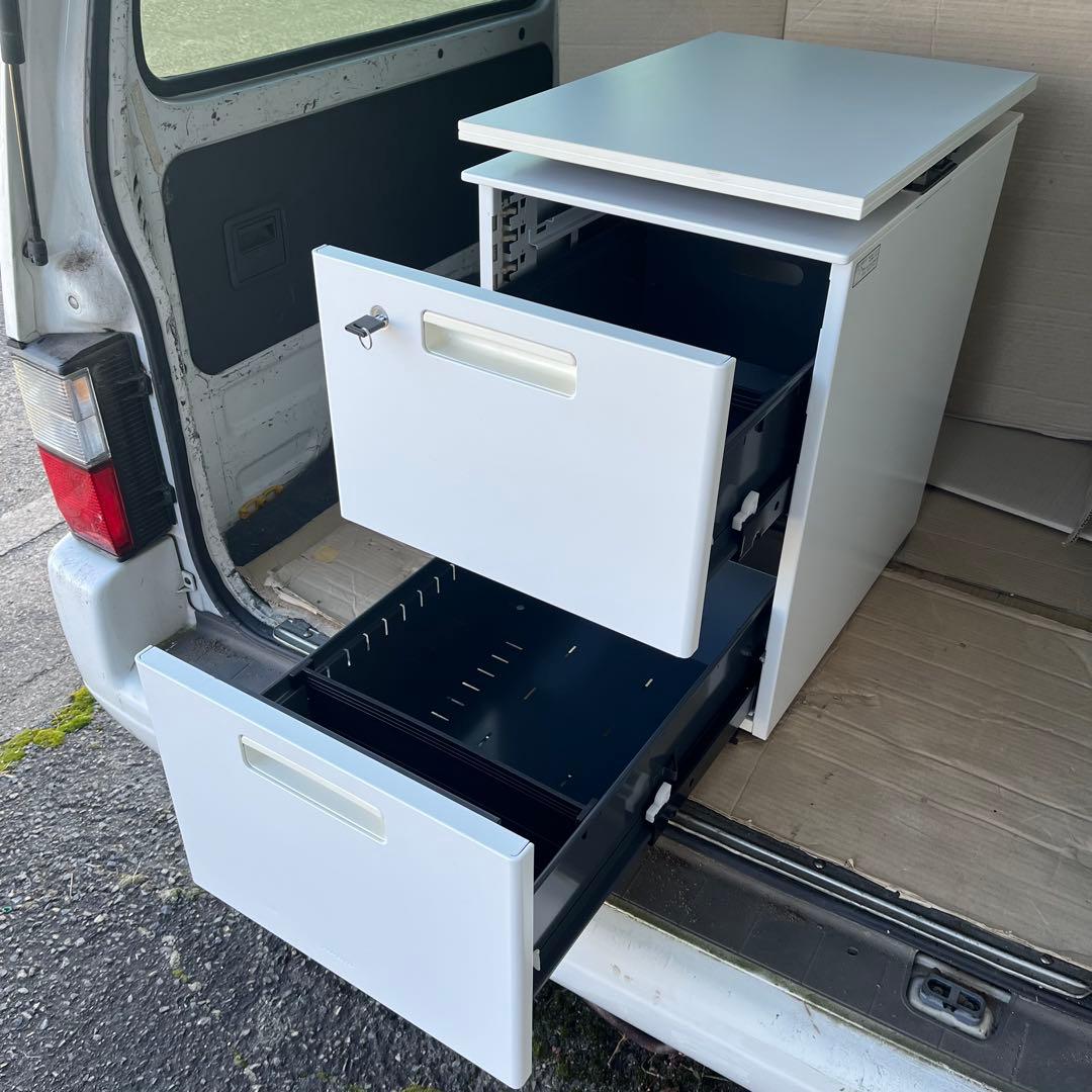 KOKUYO コクヨ 片袖 引き出し 書類収納 天板昇降 オフィス家具 ワゴン