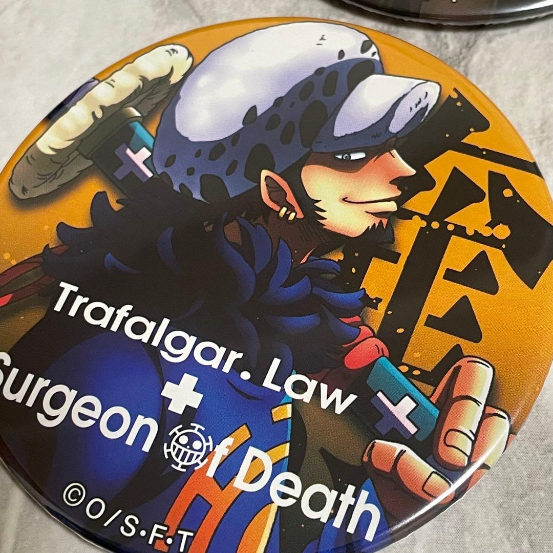 輩缶バッジ 4点 トラファルガー・ロー BLUE ワノ国 BEST30