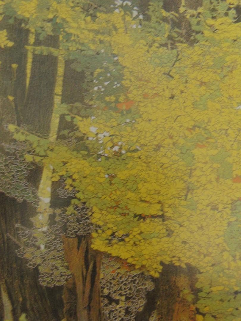 小谷津雅美、【悠久の賦】、希少な額装用画集より、新品額装付