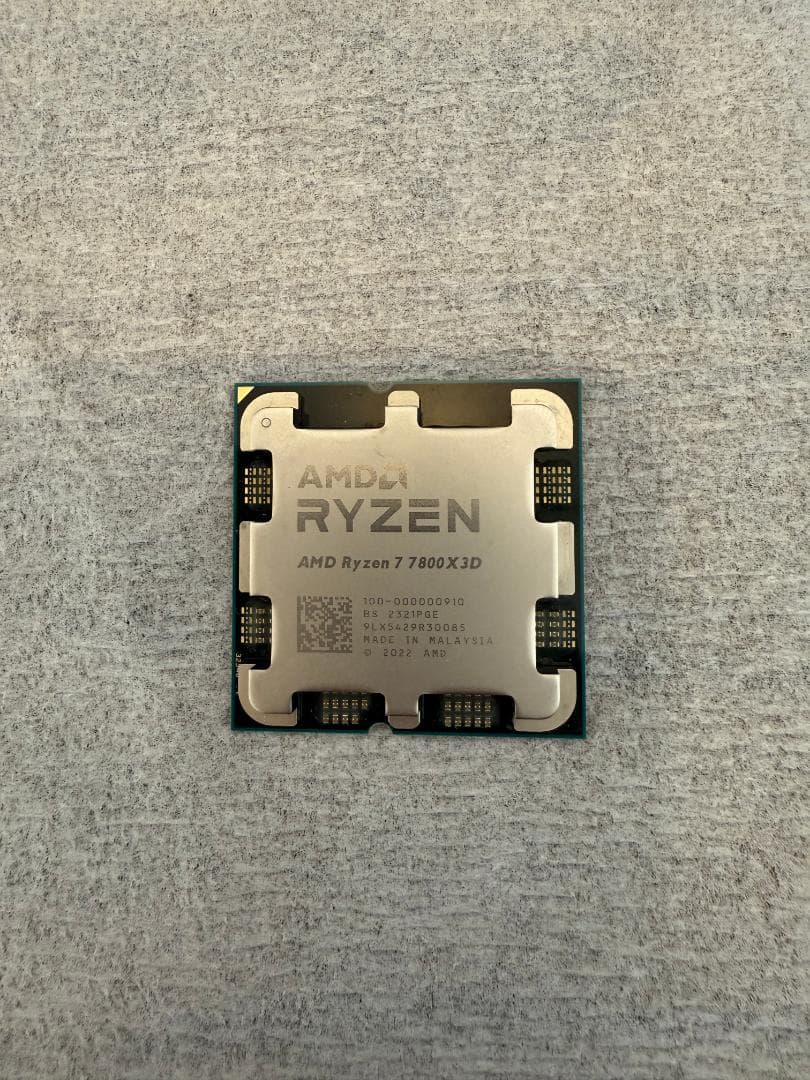AMD Ryzen 7 7800X3D BOX AM5 CPU 動作品
