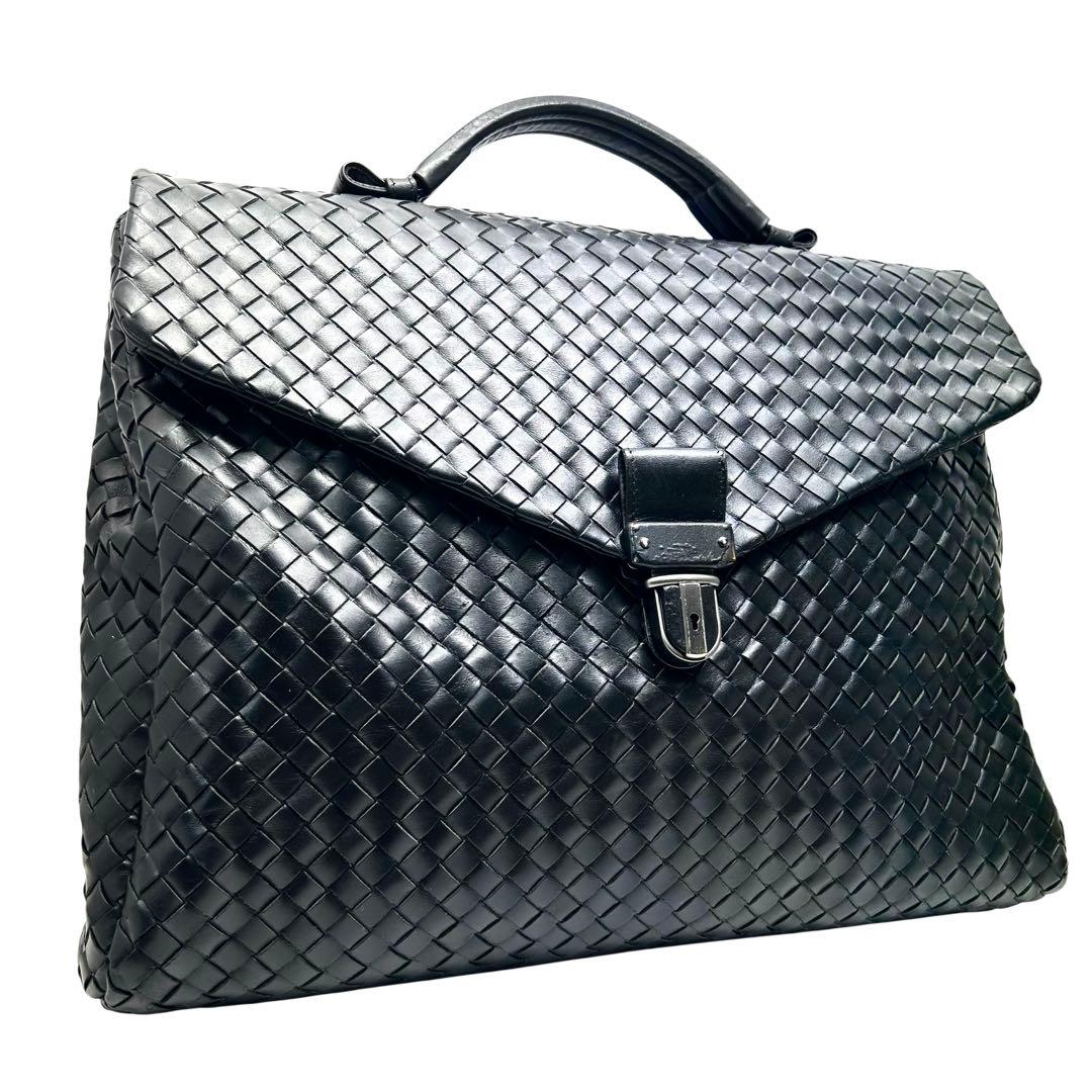 BOTTEGA VENETA ボッテガヴェネタ　ビジネスバッグ　黒　A4収納