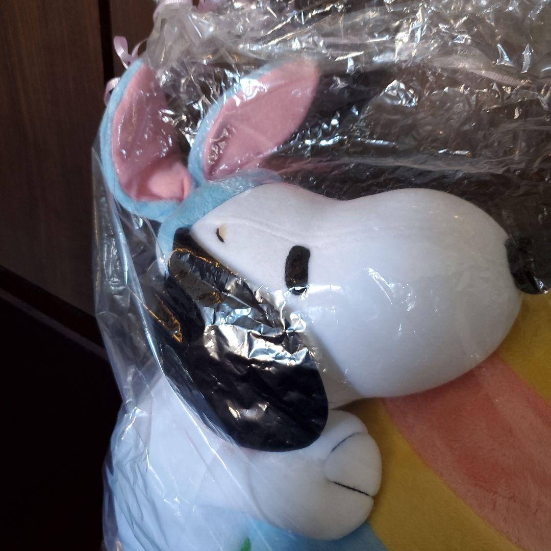 【未使用品】西川リビング　スヌーピー　抱きつきクッション　イースター　卵