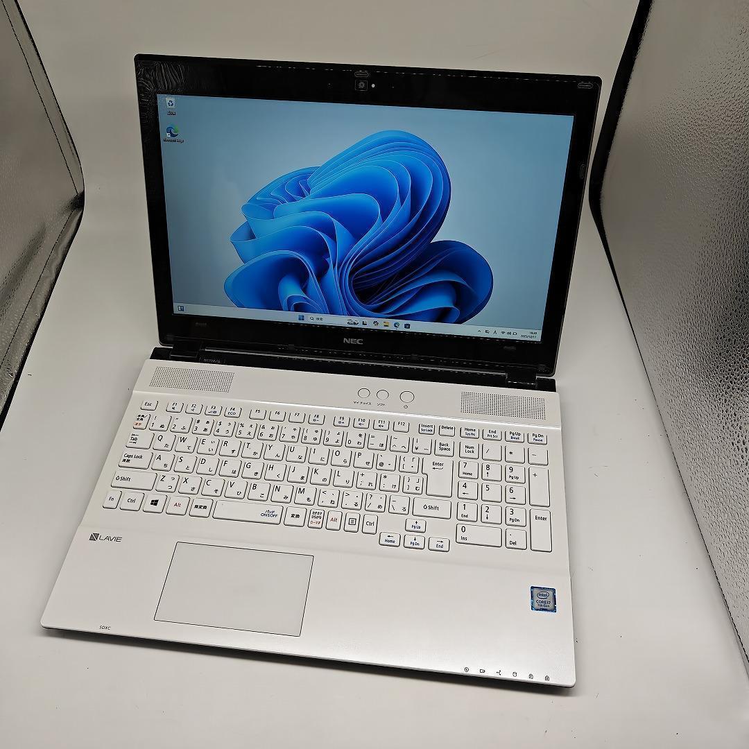 【NEC】NS700 高性能i7 SSD512GB 16GB ホワイトノートPC