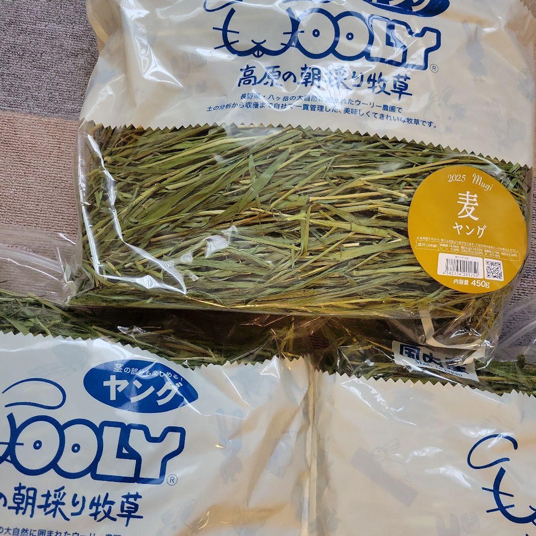 WOOLY 高原の麦ヤング 450g 3袋セット