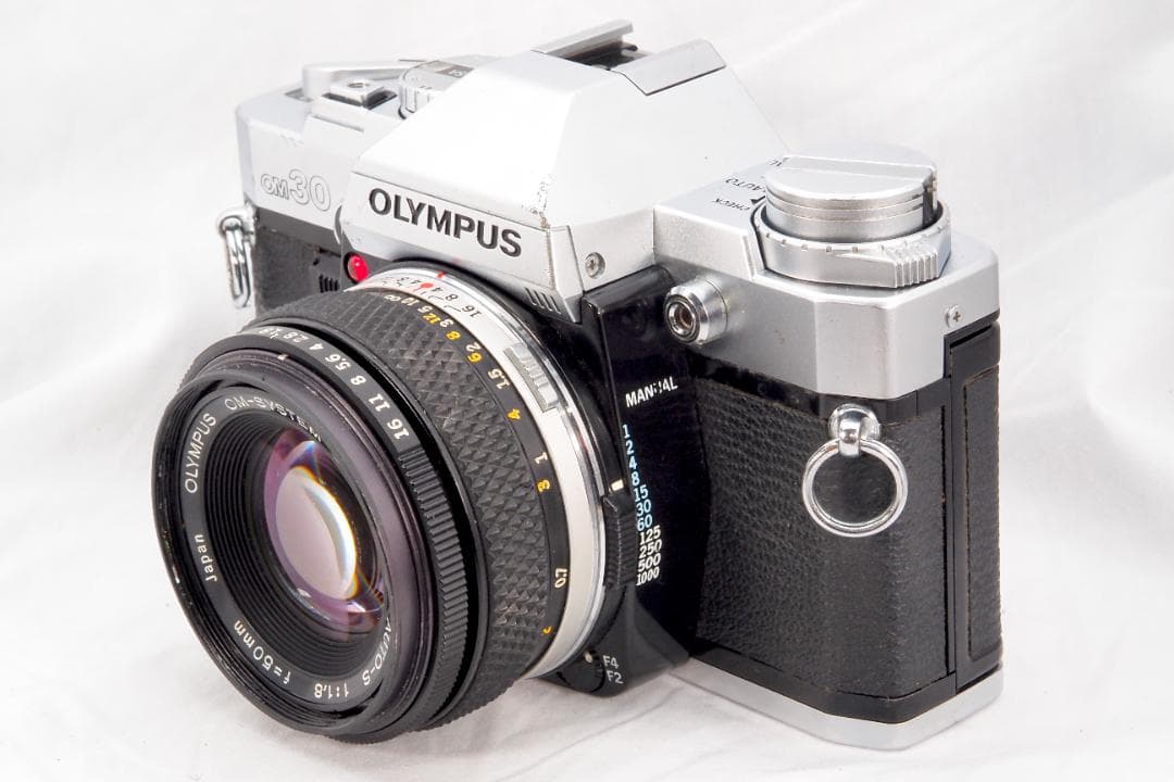 OLYMPUS OM-30 シルバー Zuiko 50mm f/1.8 整備済み