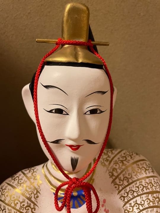 稲畑人形　天神　特別彩色　学問の神　白天神　土地人形　工芸品