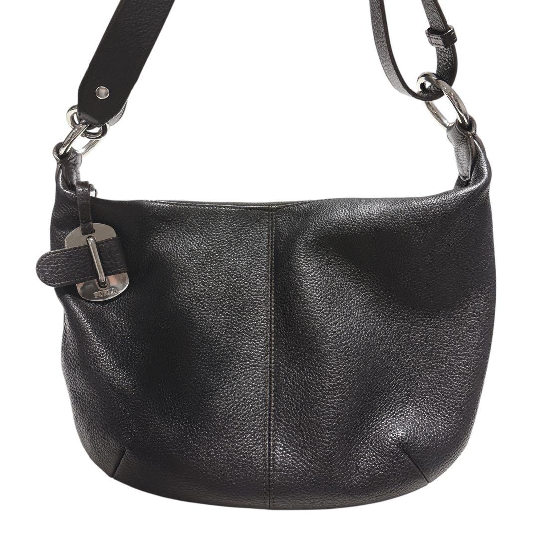 ［美品］FURLA フルラ　ショルダーバッグ　2way 黒　ブラック