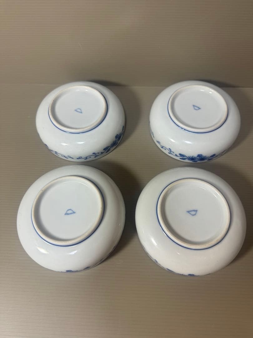 2076 深川製磁　花文　小鉢　4客