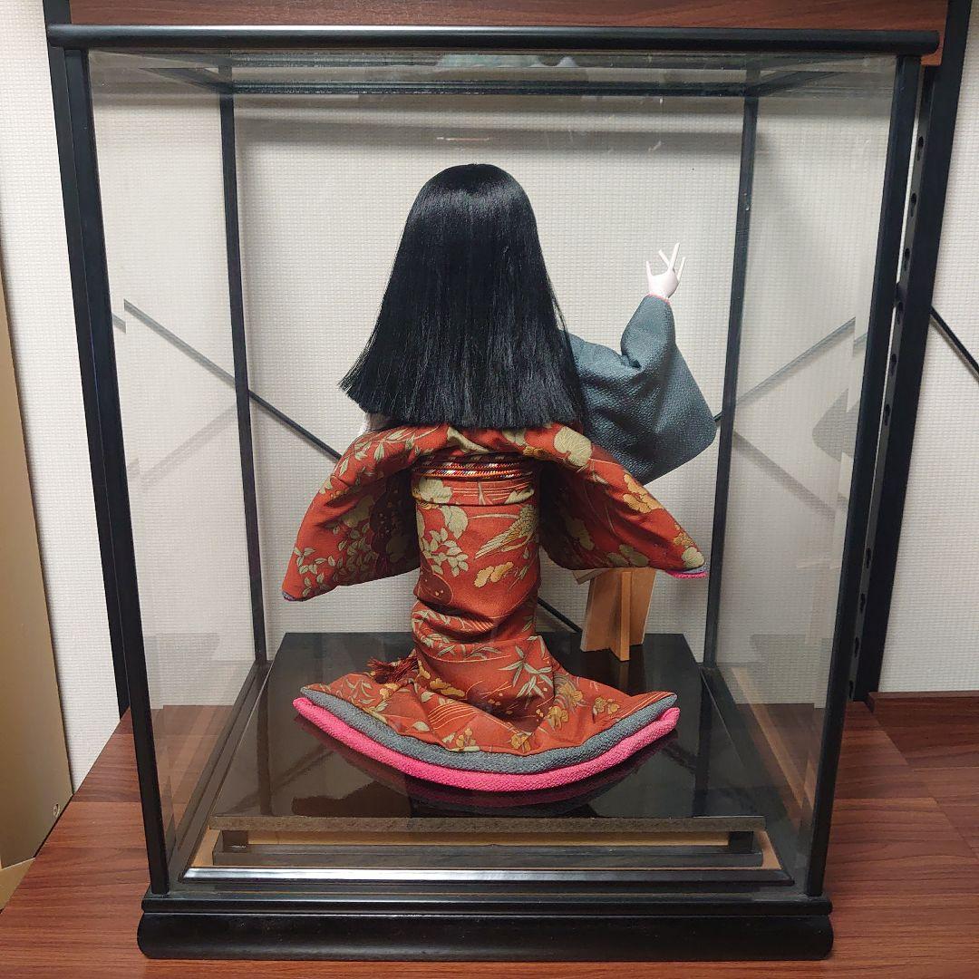 市松人形【春幸】日本人形　丹後ちりめん　謹製　手作り本仕立 全長約44cm