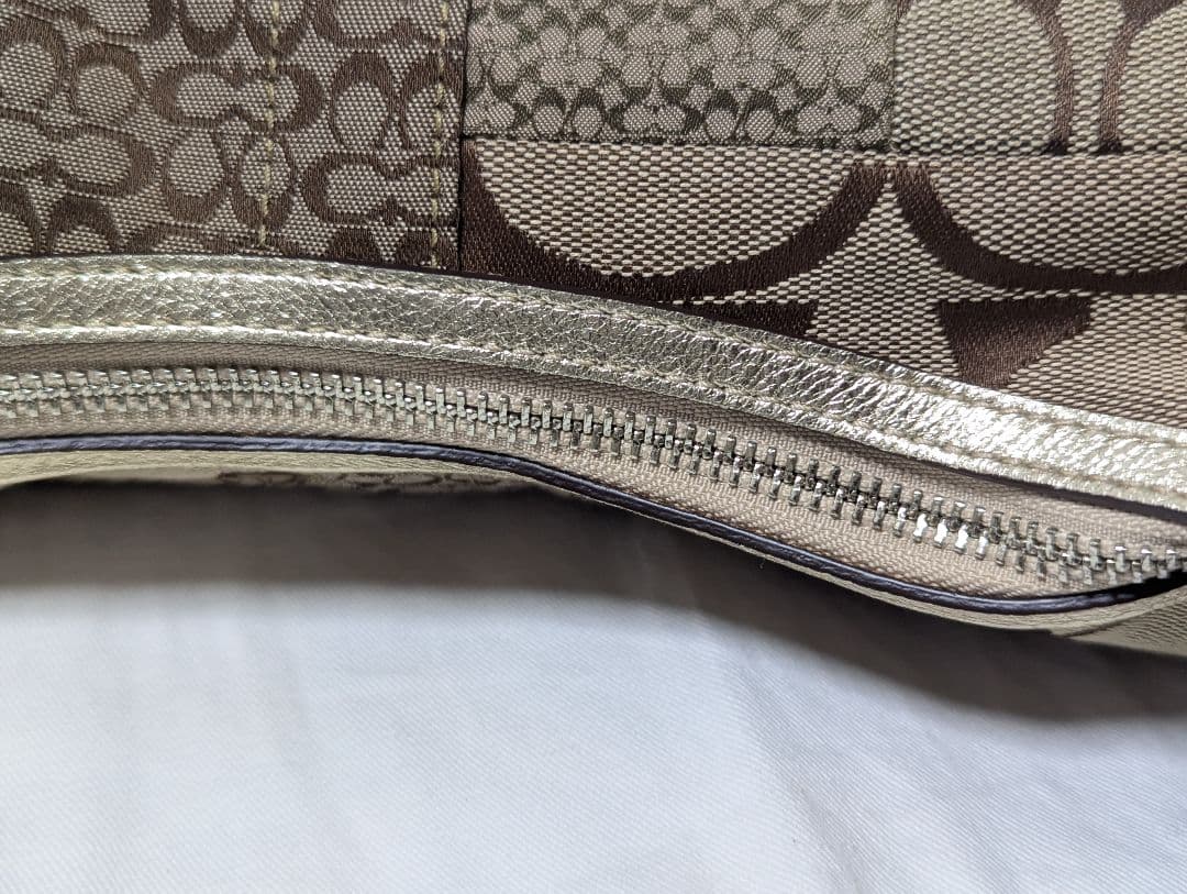 コーチ　COACH シグネチャー　ショルダーバック　パッチワーク　F12315