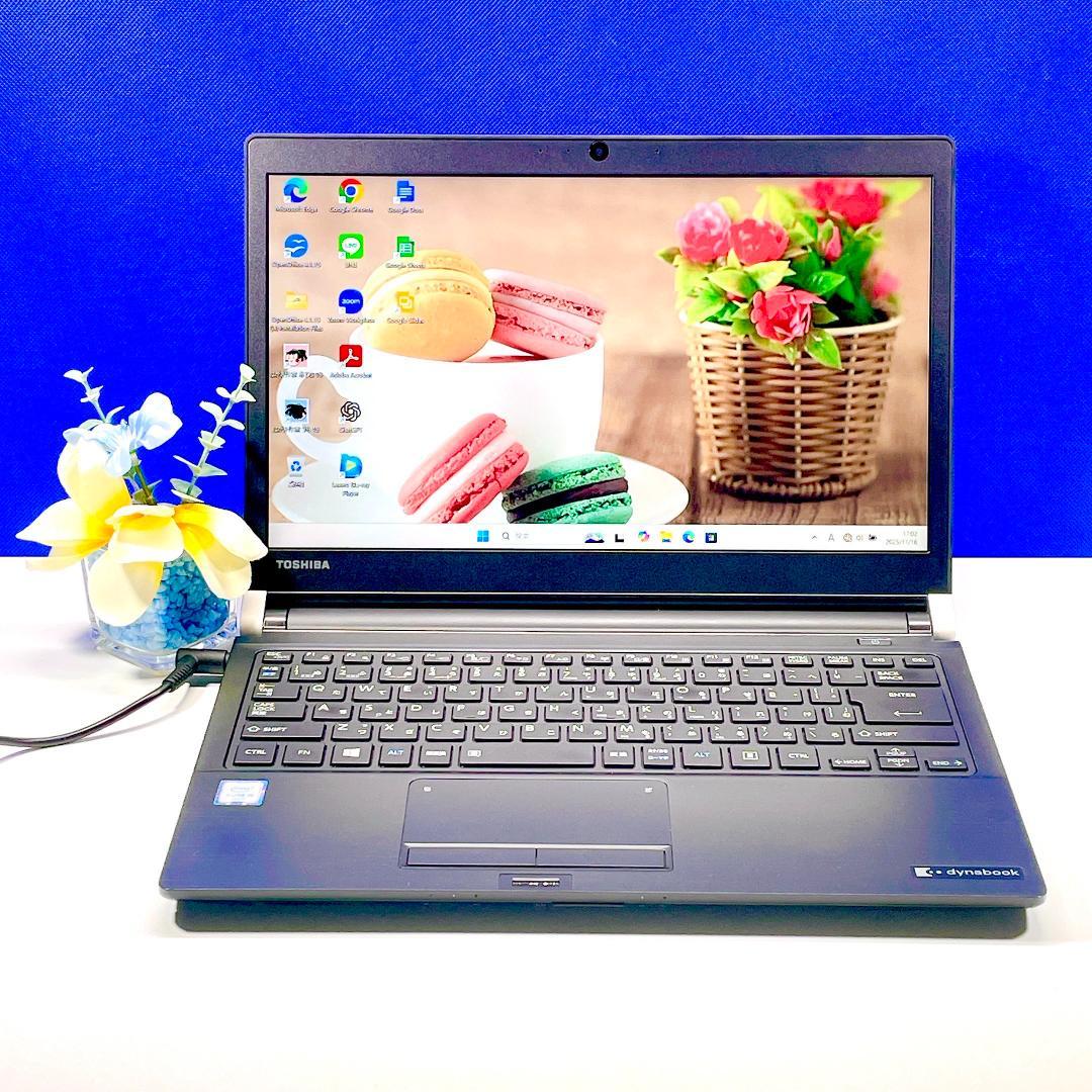 即利用OK！小型軽量✨Windows11✨快速SSD✨東芝カメラ付ノートパソコン