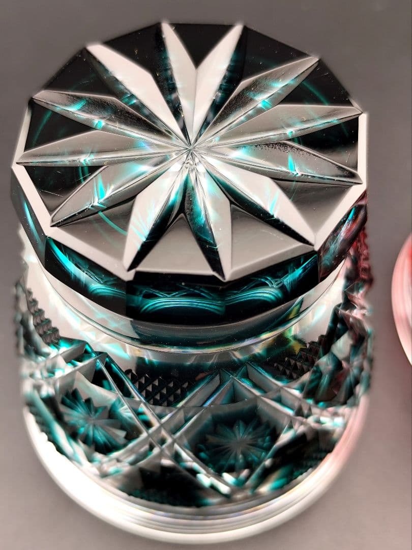 定価14万円超☆島津薩摩切子 焼酎オンザロック 2客（切子、江戸切子、薩摩切子）