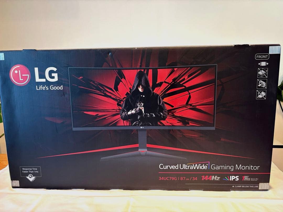 【美品】LG ゲーミングモニター 34UC79G-B 34インチ 144Hz曲面