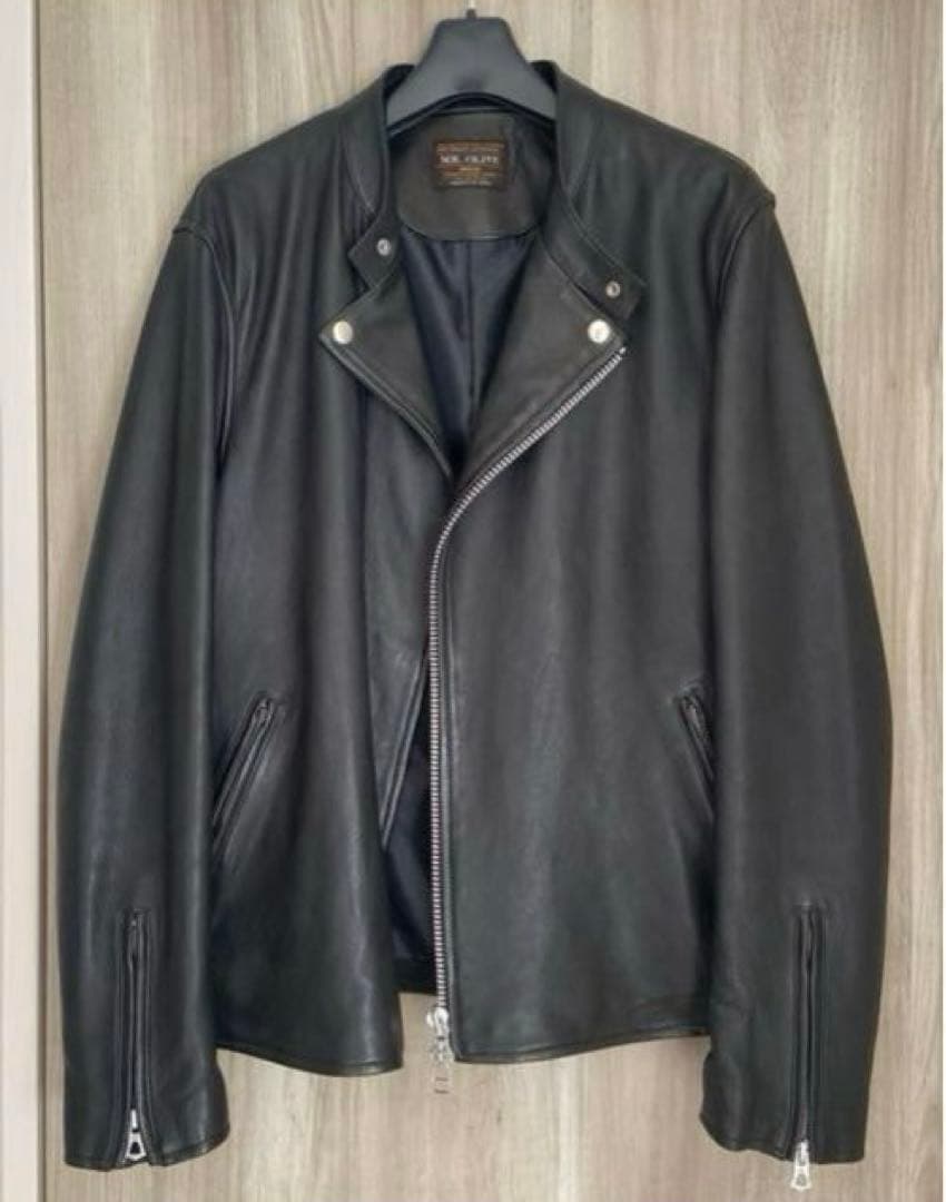 【Beniyagi 】MR.OLIVE セミダブルライダースジャケット