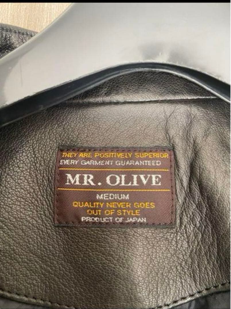 【Beniyagi 】MR.OLIVE セミダブルライダースジャケット