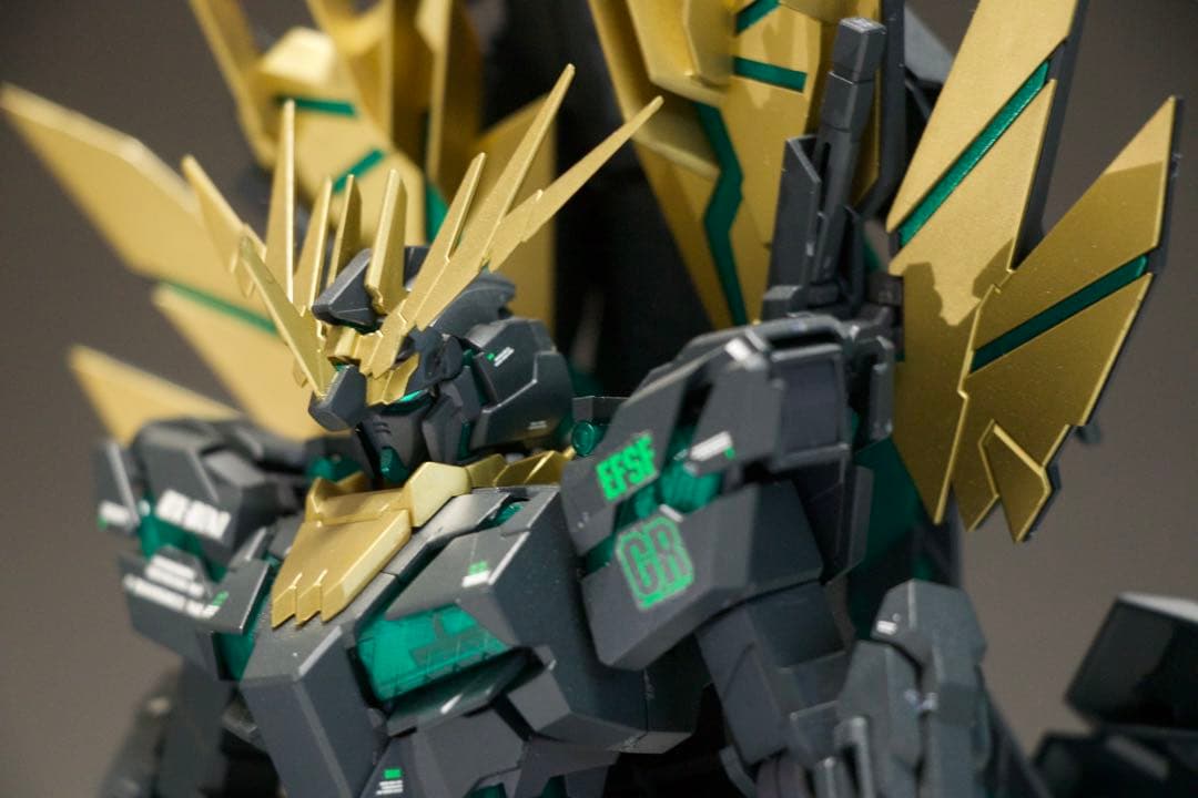 塗装＆改修品　MGバンシィ最終決戦仕様　パンプレ限定