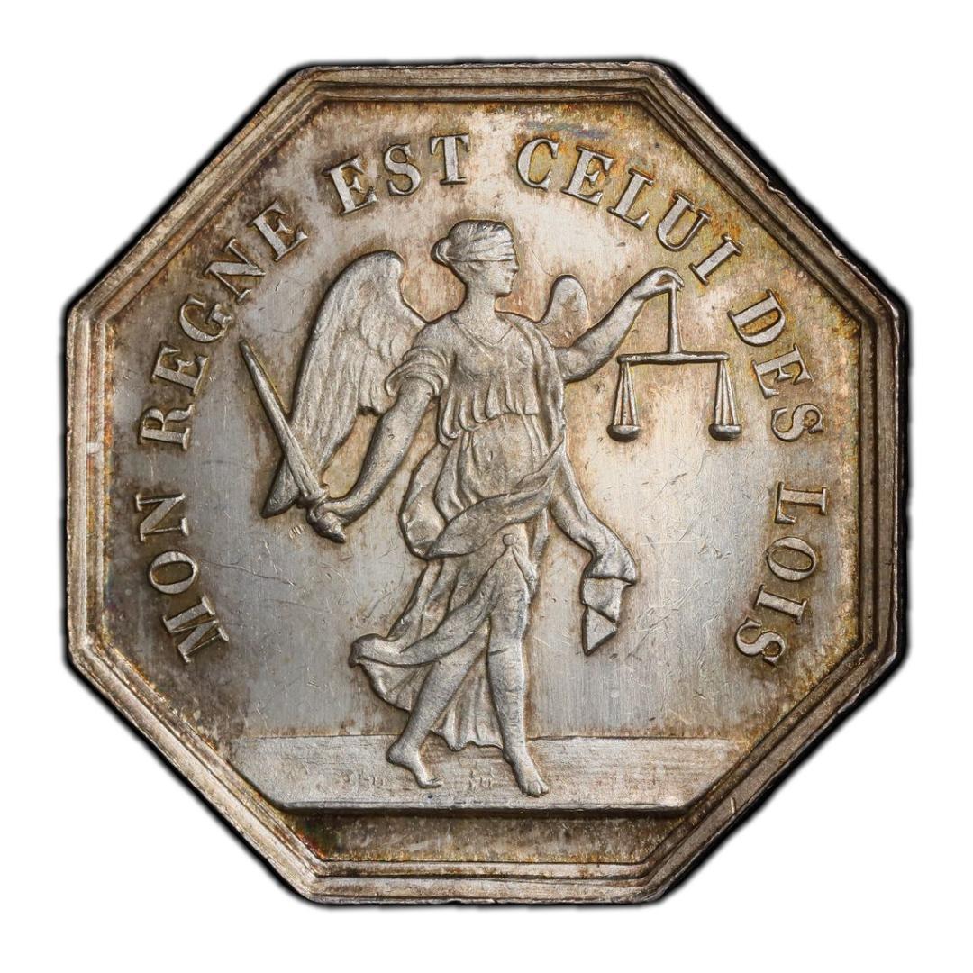 Toppop　美トーン　PCGSMS62　フランス　 ジェトン　1860~79