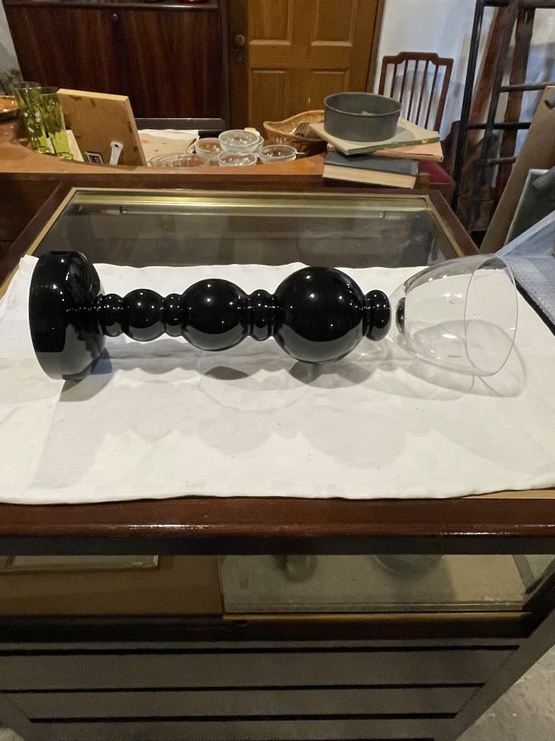 モダンデザイン ガラス製黒い装飾品