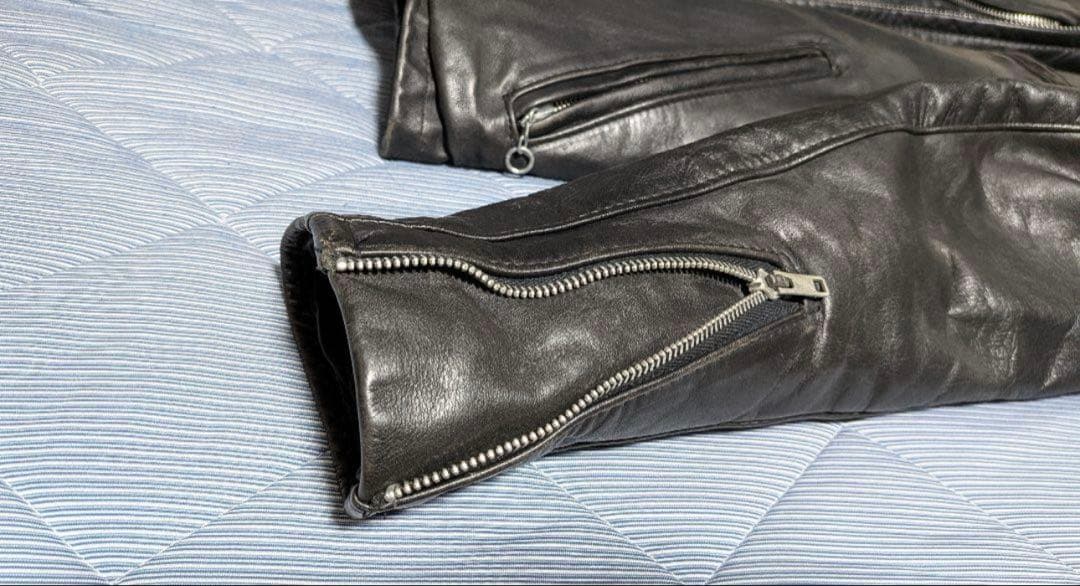 Schott141 廃盤　36インチ黒 レザー シングルライダースジャケット