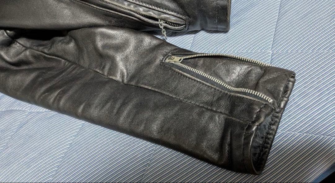 Schott141 廃盤　36インチ黒 レザー シングルライダースジャケット
