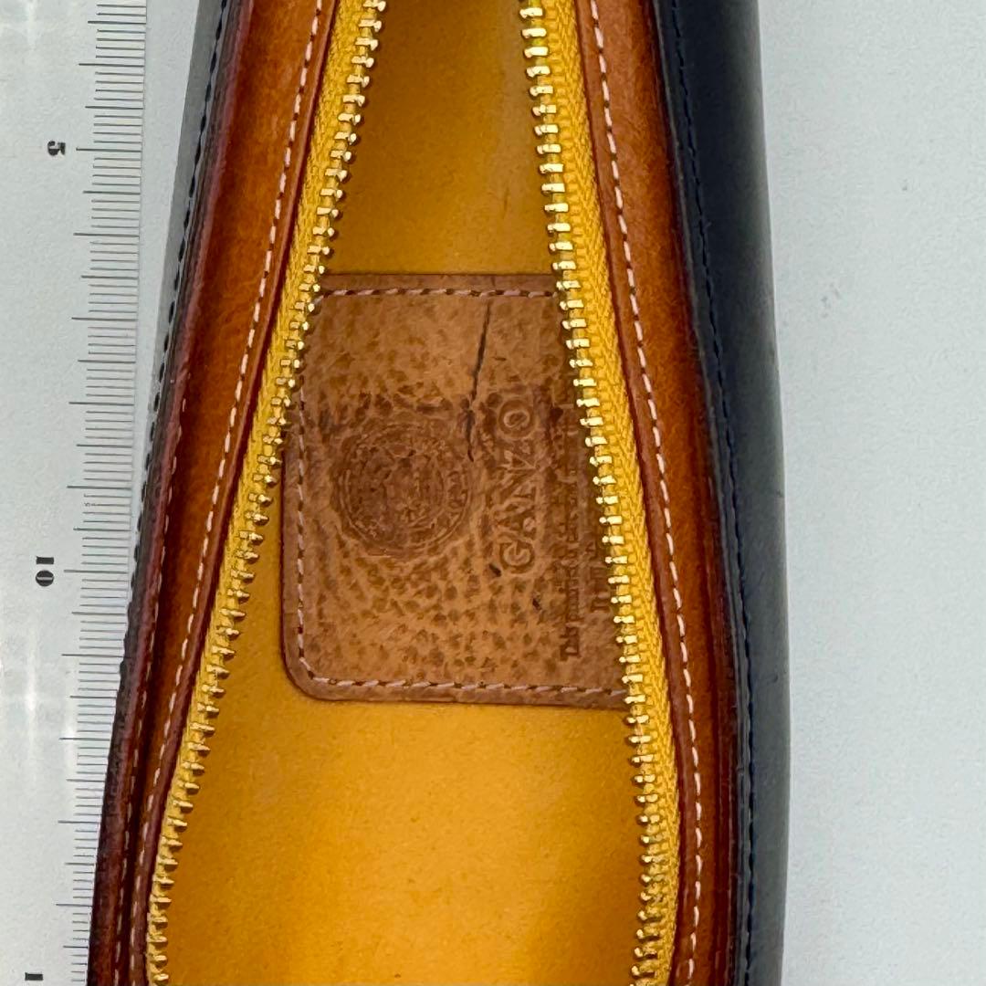 GANZO THIN BRIDLE (シンブライドル) ペンケース ネイビー