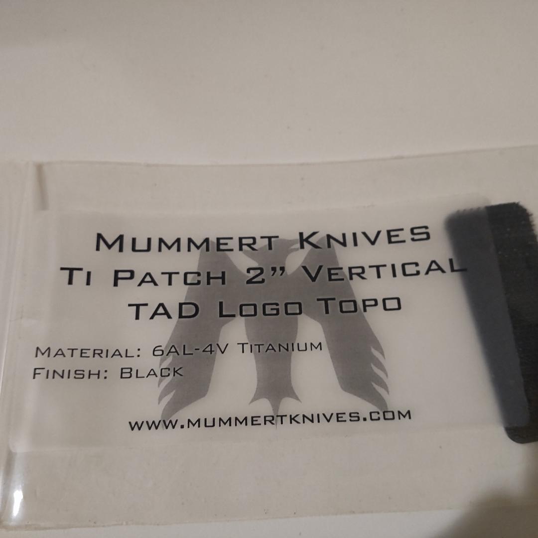 Triple Aught Design チタンパッチ 縦2\"②