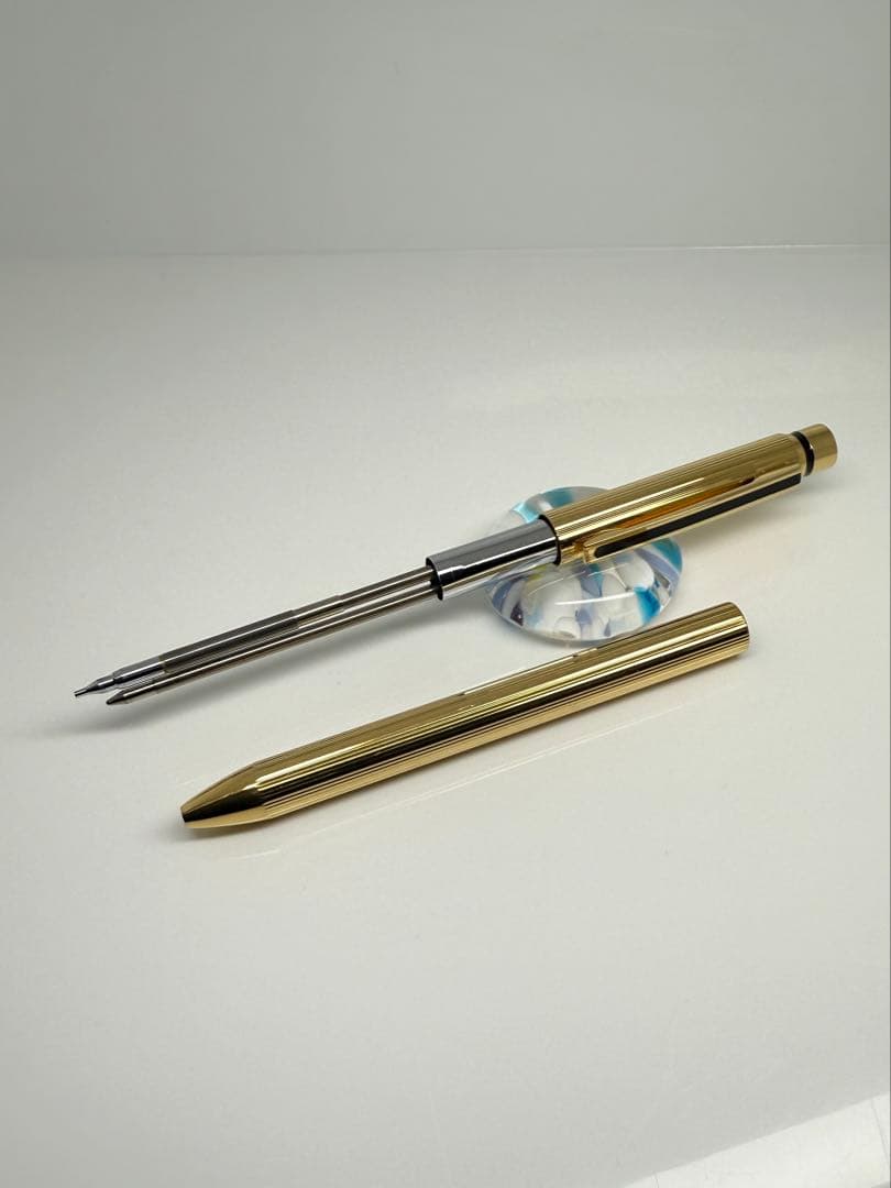 ゼブラ　シャーボ　ゴールド　金　縦縞　多機能ペン　ボールペン　廃盤