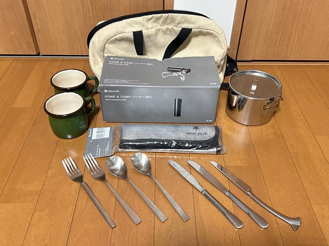 スノーピーク &CAMPバーナー＋ケトル＋いろいろセット