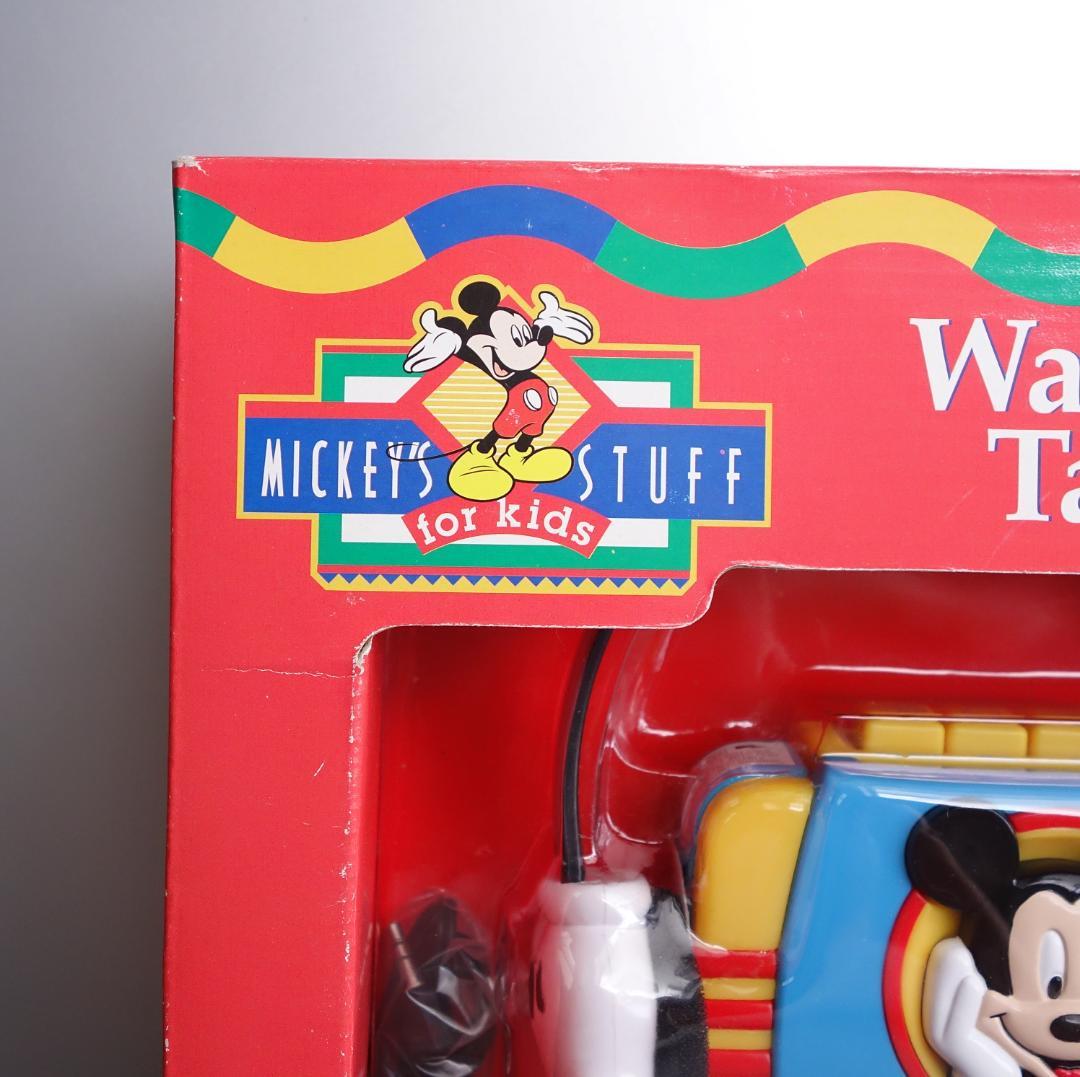 【未開封品】ディズニー ミッキー カセットテーププレーヤー ヘッドホン レトロ