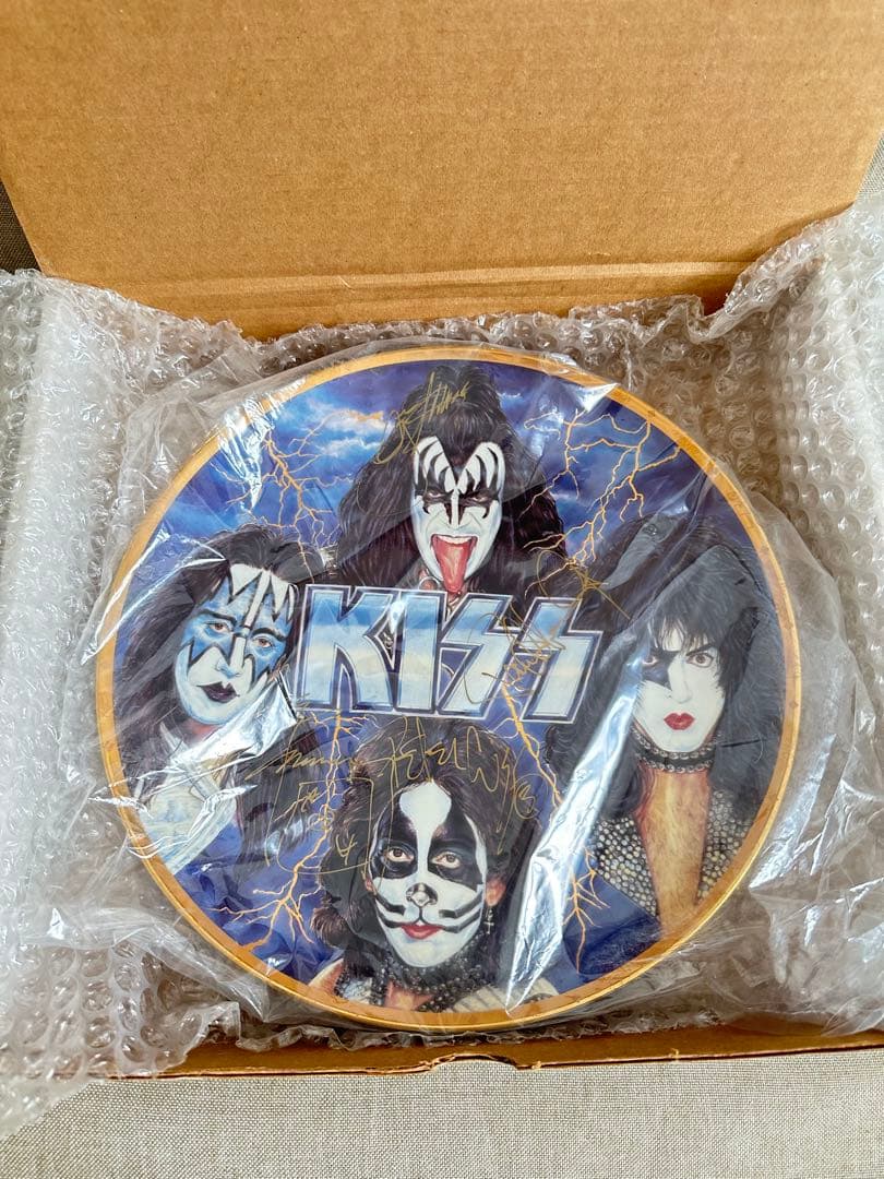 超希少サイン入りKISS Rockers &Rulersコレクターズプレート絵皿