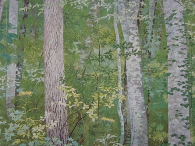 林潤一、【緑林】、希少な額装用画集より、新品額装付、状態良好