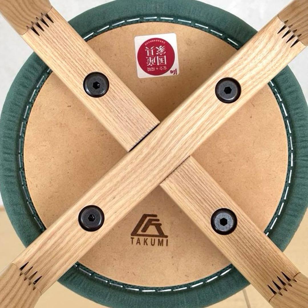 匠工芸 マッシュルームスツール グリーン Lサイズ