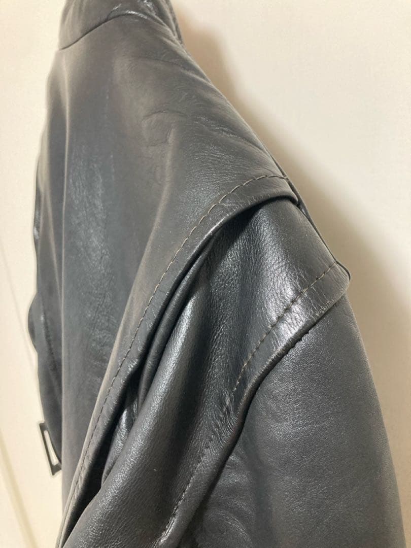 wings over usa シングルライダースジャケット 本革　ブラック