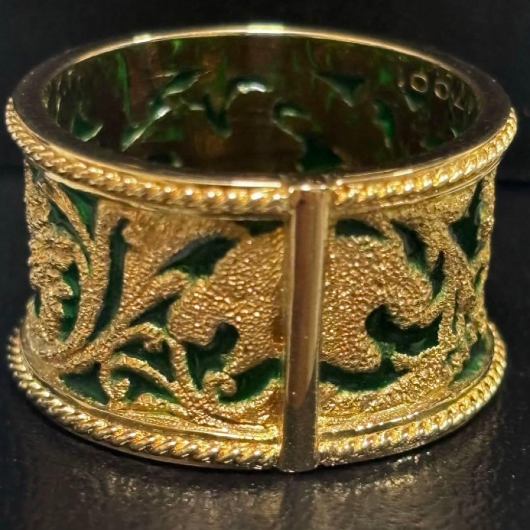 YANES ヤーネス　エマイユ　七宝焼　リング