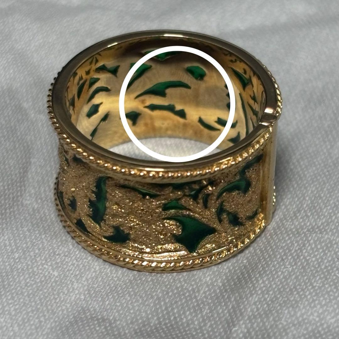 YANES ヤーネス　エマイユ　七宝焼　リング