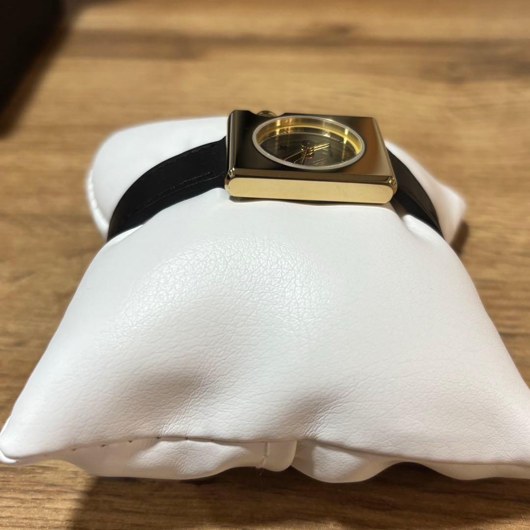 LIP【リップ】マッハ2000ミニフランス製 レザー ブラック ゴールド 腕時計