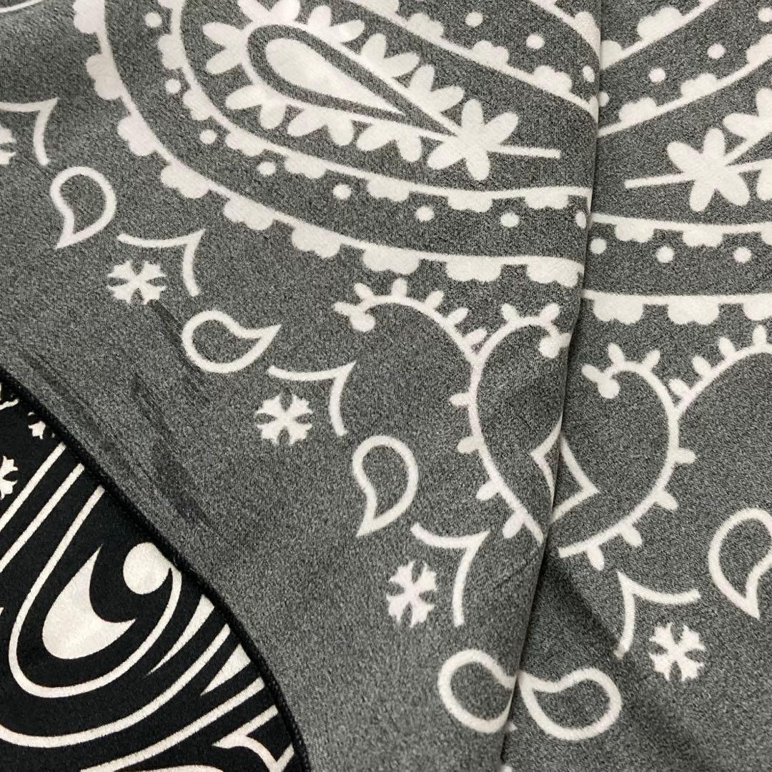 クロムハーツ　ペイズリー　バンダナ　シルクスカーフ